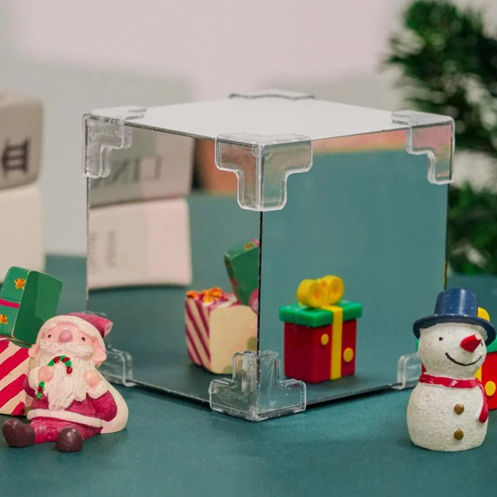 Christmas Gift Decoration Ornament Santa Claus DIY Creative Handmade Materials Nightlight Child New Year Gift Home Decor