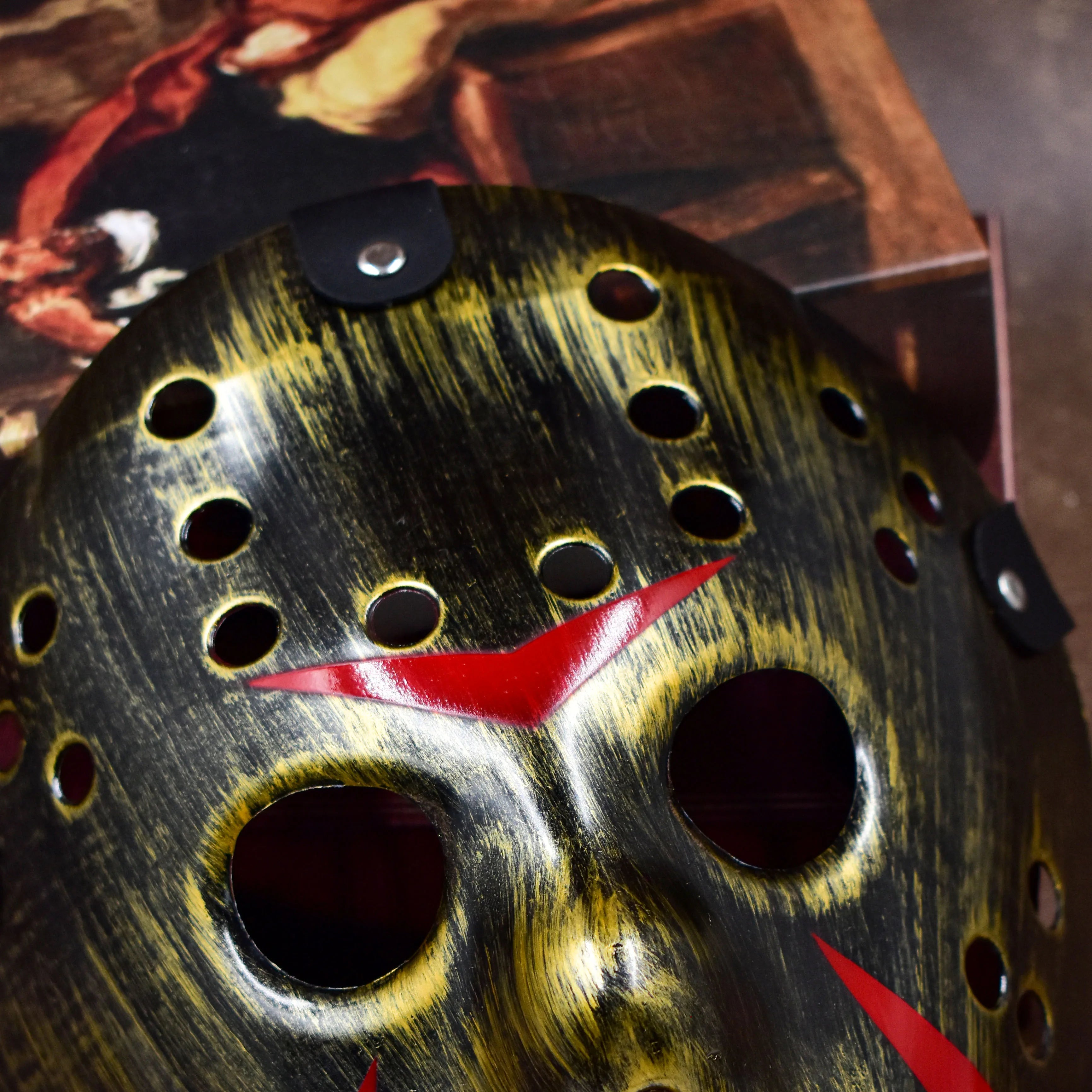 1PC Halloween Mask Makeup Ball Thickened Jason Mask Cosplay Funny Full Face Male Mask Performance Props