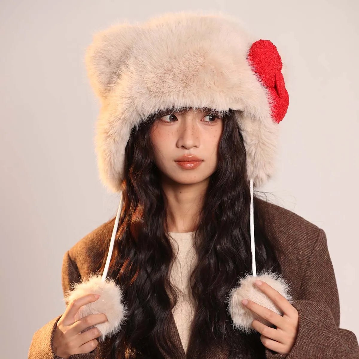 men's Hat beanie ski mask Caps Women's hat Beanie winter accessories Hat with earflaps Y2k hat Wool hats Winter hat bunny ears