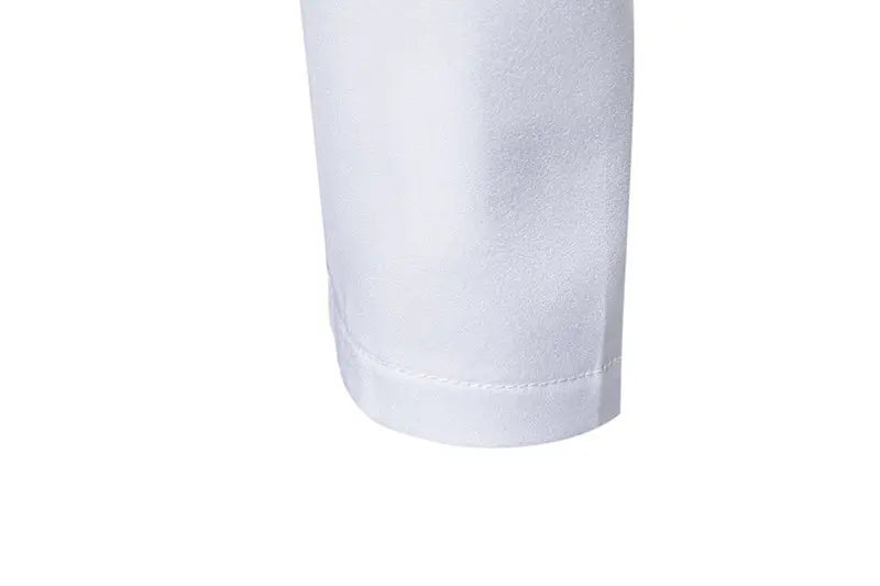 Mens Dress Shirts Vintage Personality Irregular Crop Long Sleeve Business Stand Collar Shirt Men Camisas Streetwear Blusas Tops