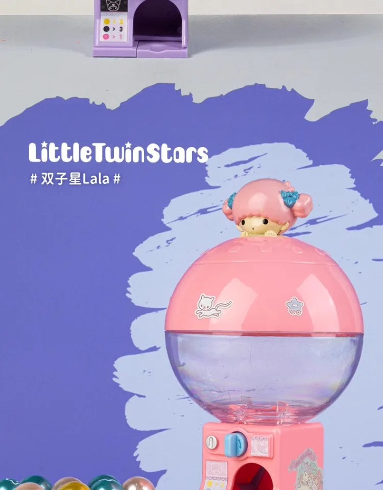 New Sanrio Hello Kittys Kuromi Cinnamoroll Children Toys Cute MINI Egg Twisting Machine Cartoon Creative Kids Toys for Girl Gift