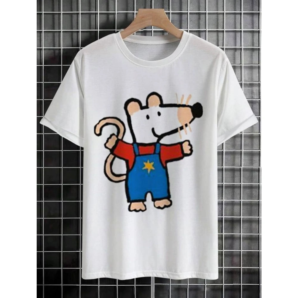 Cartoon Men's T-Shirt Casual Fashion 3d Print Short Sleeved Summer T-Shirt For Men Clothing Street Breathable T Shirt Top Tee