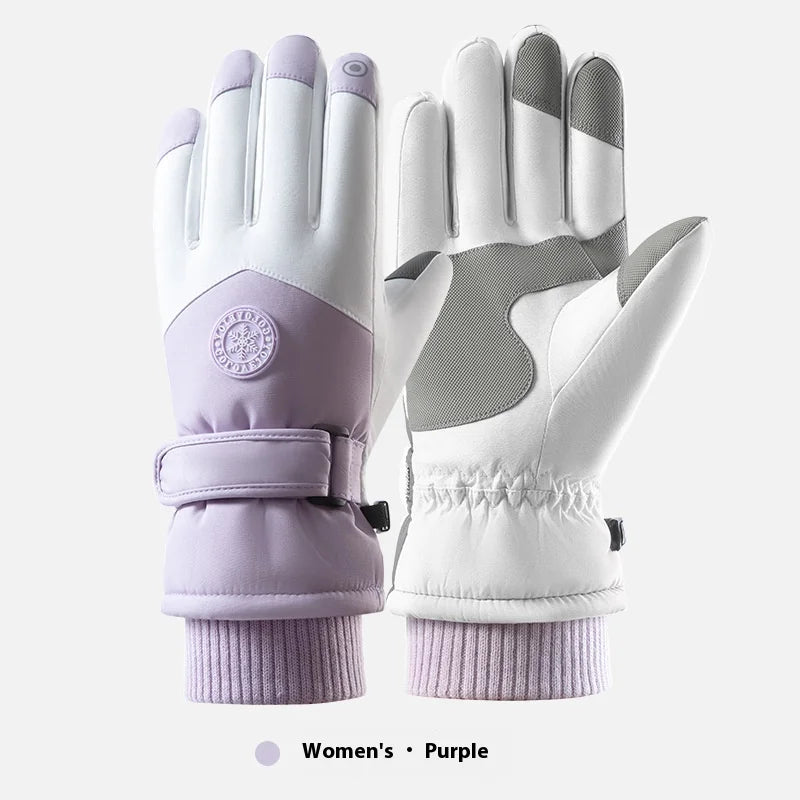 Winter Cycling Gloves Non Slip Touch Ski Gloves Snowboard Accessories Waterproof Pocket Warm Men's and Women's Gloves