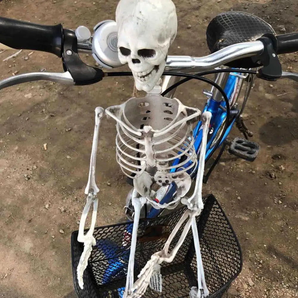 Halloween Human Skeleton Hanging Props Home Evil Party Decoration Horror Scary Movable Big Skull Decorations