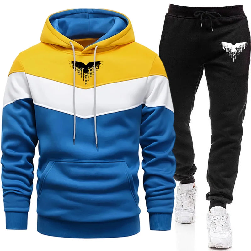Men's Tracksuit Hoodie Sweatpants Urban Casual Fashion Sportswear Autumn Winter Home Outdoor Comfort Warm Outfit