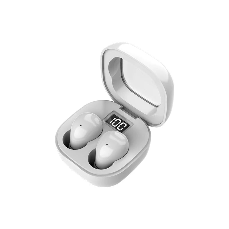 SK19 Bluetooth 5.3 Earphones Mini Invisible Headphones TWS Wireless Earbuds HIFI Stereo Noise Reduction Heasets with Microphones