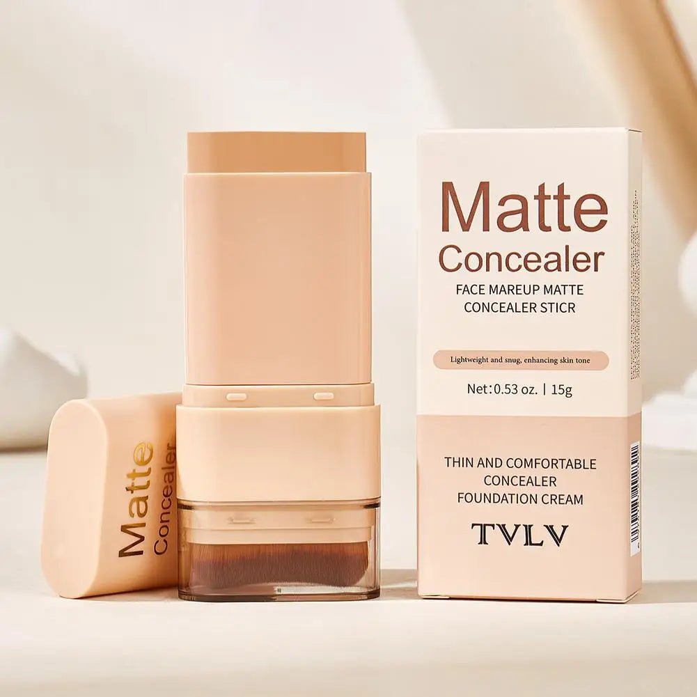 Two In One Double Head Foundation Make-up Stick Facial Foundation Make-up Makeup Matte Concealer Smooth Makeup Tool