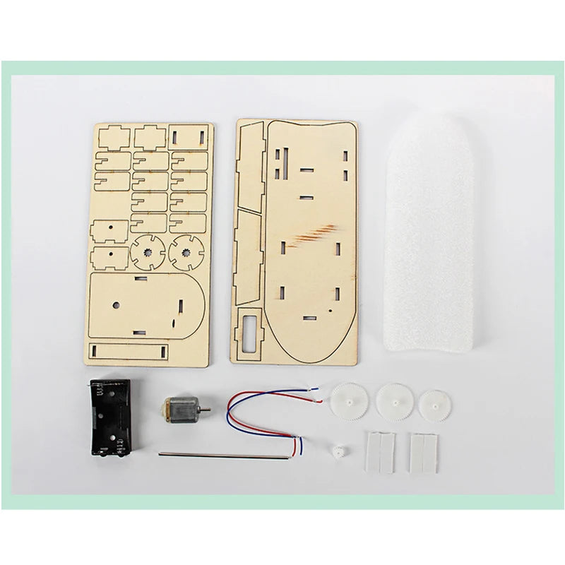 Kids DIY Robot Assembling Model Educational Material Kits Science Experiment Technology Toy Puzzle Painted Toys for Children