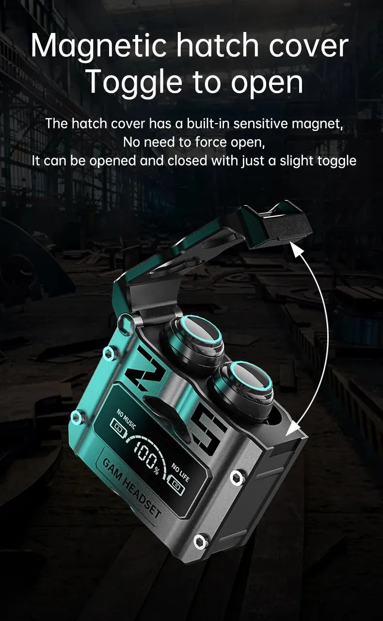 Wireless Noise Reduction HQ High Quality TWS Earphone M25 In-ear Type-C LED Display Recharge Earphone Headphone