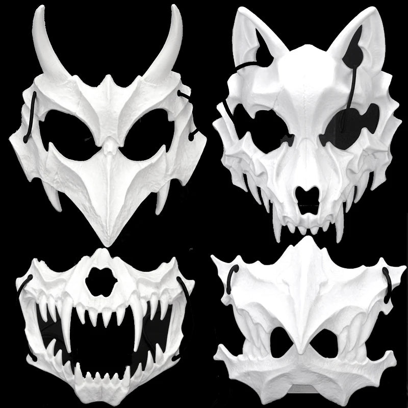 Halloween Fashion 6 Styles Skull Mask Bone Mask Dress-Up Costumes Party Mask Helmet Halloween Horror  Mask Cosplay Party Decor