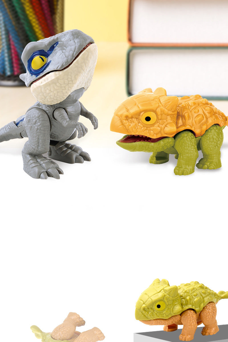 Children's Finger Dinosaur Toys Mini Funny Creative Tricky Tyrannosaurus Animals Model Kids Interaction Toy Gifts
