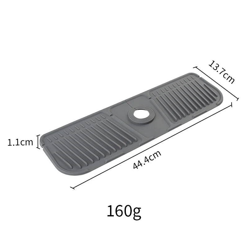 Kitchen Silicone Faucet Mat Faucet Water Catcher Mat Sink Splash Pad Countertop Protector Bathroom