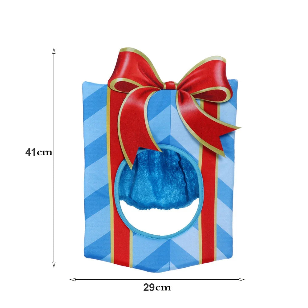 Christmas Funny Hat Novelty Christmas Tree Chips Gift Shaped Mask Cap Headgear Xmas Party Prop New Year Navidad Decoration Favor