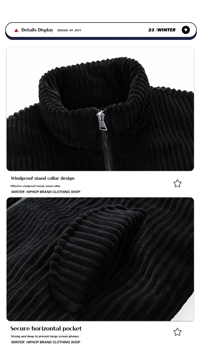 Man Winter Jacket Winter Clothes Man Women's Jackets Men's and Women's Thick Warm Jacket Winter Trendy Collar Workwear Jacket