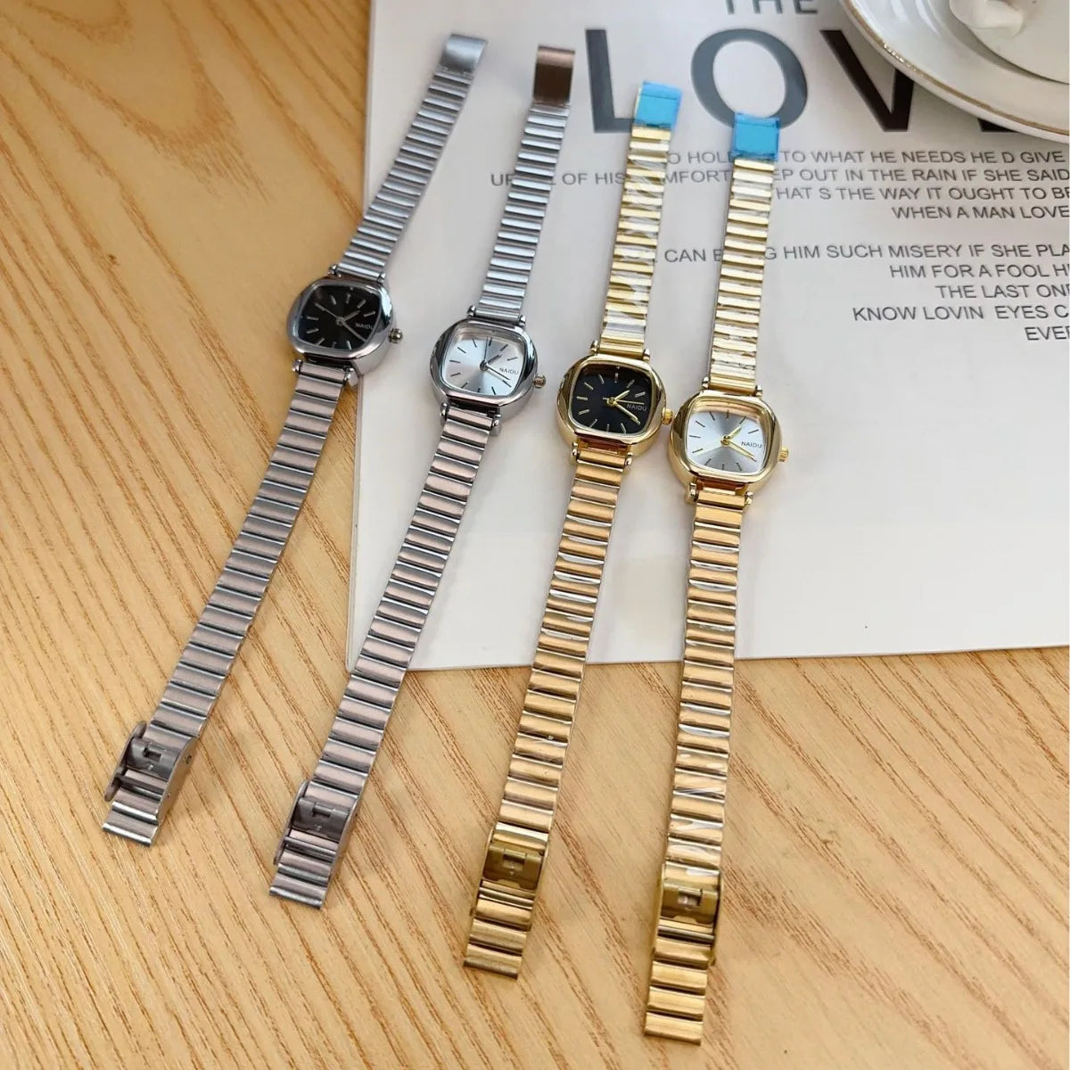 Women's Watch Simple Temperament Small Dial Square Student Wrist watches Fashion Ladies' Watches Clock Gift