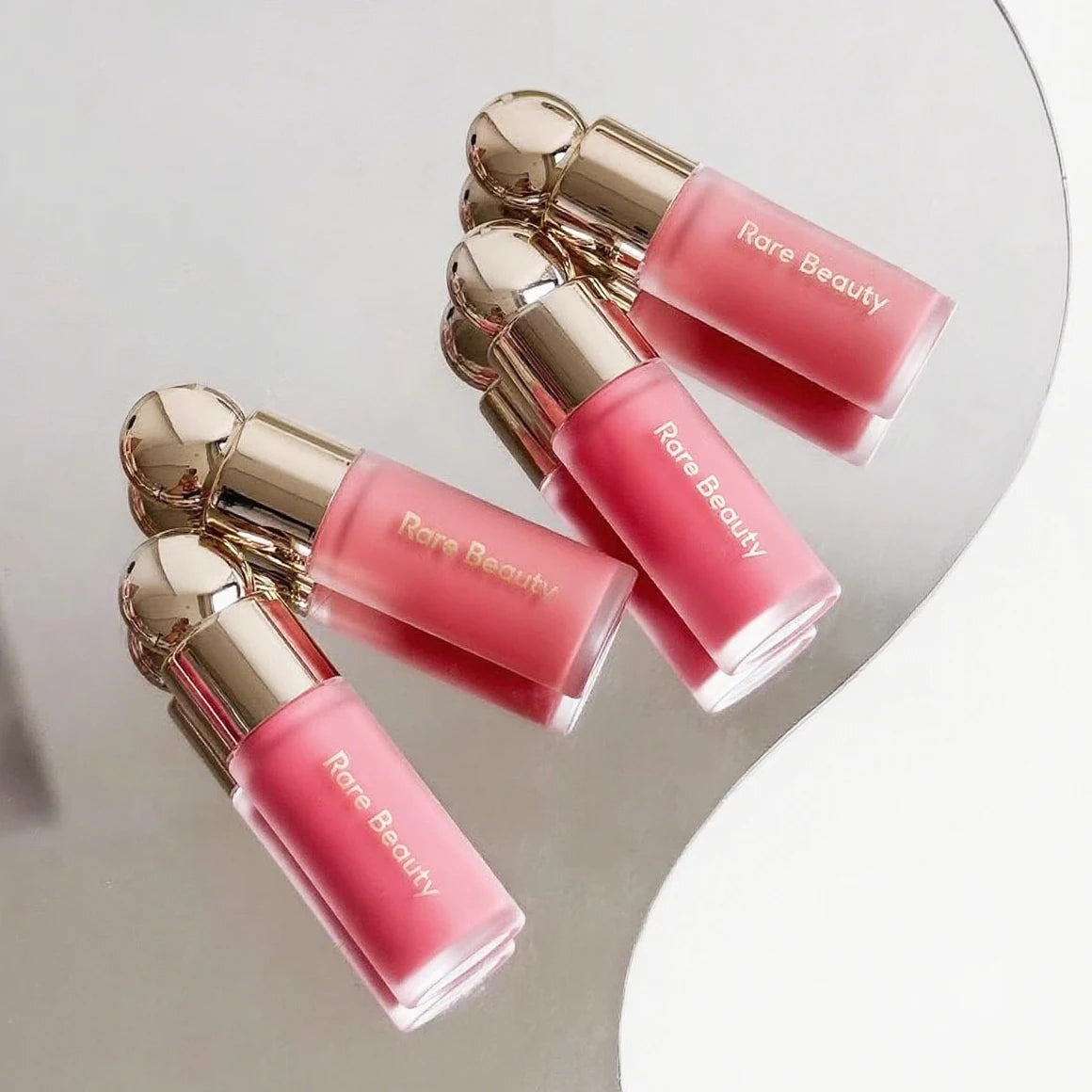 Rare Beauty Liquid Blush Lip Gloss Plump Moisturizing Dual-use Highlight Essence Gel Nourishing Powder Lipstick Care for Women