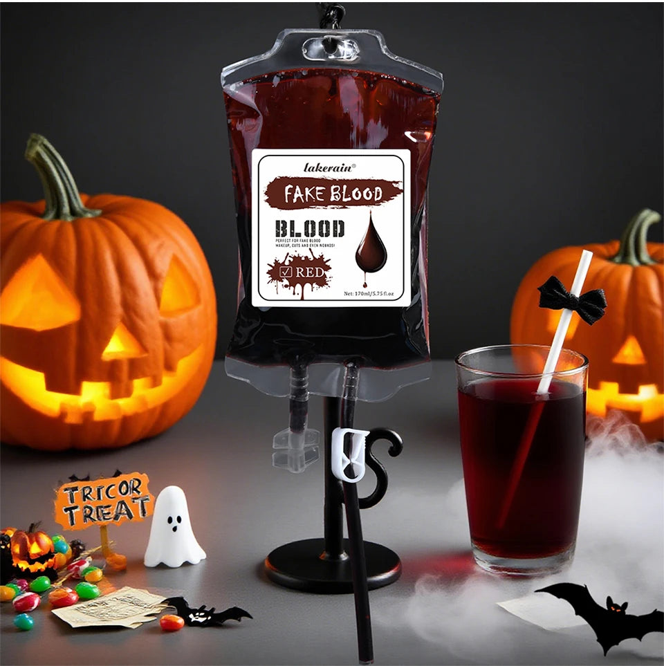 Halloween Blood Makeup Realistic Washable Fake Blood for Zombie Monster Clothes Body Paint Halloween Makeup