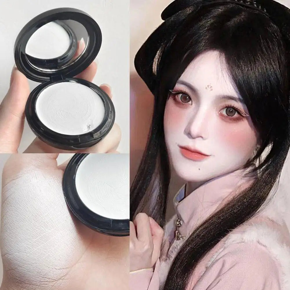 White Makeup Foundation Cream Cosplay White Concealer Make-Up Face Cream For Halloween Party Long-lasting Powder