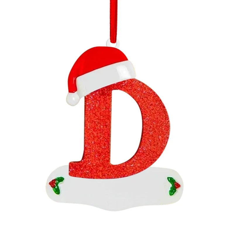 Merry Christmas Decoration Pendant English Alphabet Cristmas Tree Ornaments for Home Decor  Navidad New Year 2026 Gift Accessory
