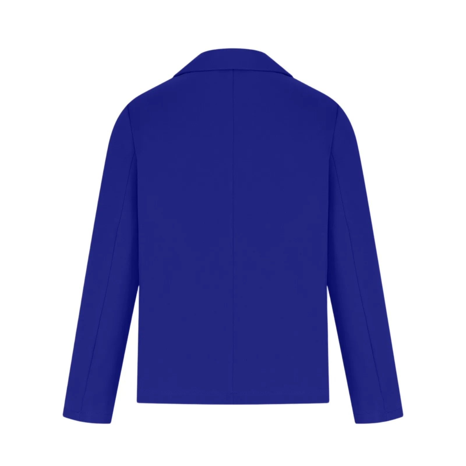 Casual Suit Jacket for Women Fashion Solid Color Long-sleeved Suit Collar Blazer Business Casual Single-button Cardigan Jacket