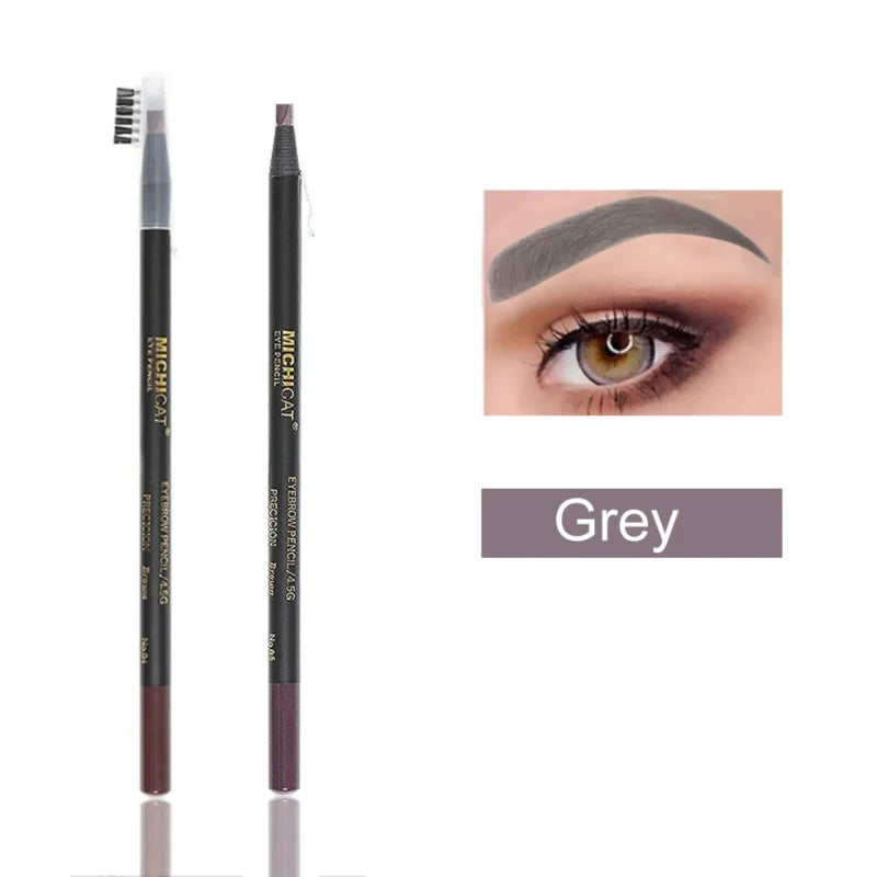 1PC Eyebrow Pencil Waterproof Microblading Eyebrow Pen Tint Tattoo Eyebrows Makeup 6 Colors Natural Long Lasting Eye Brow Pencil
