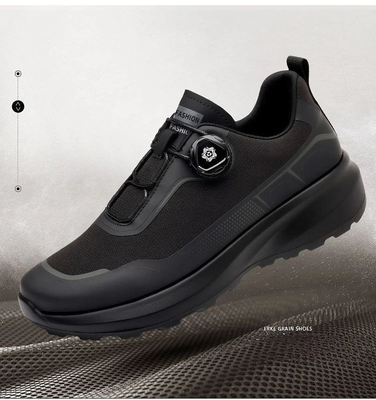 Fashion Casual Men's Shoes Designer Rotating Buckle Men Sneakers Thick-Soled Comfortable Outdoor Walking Shoes Zapatillas Hombre