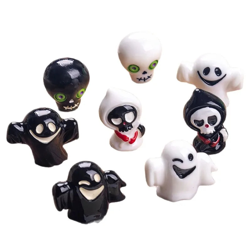 Halloween Ghost Skeleton Small Ornament Desktop Decoration Mini Crafts Miniatures Home Room Tablektop Decoration Figurines