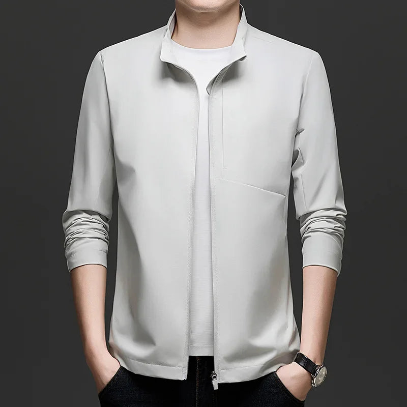 New Men's Casual Jacket Casual and Fashionable Windbreaker Waterproof and Versatile Outdoor Jacket