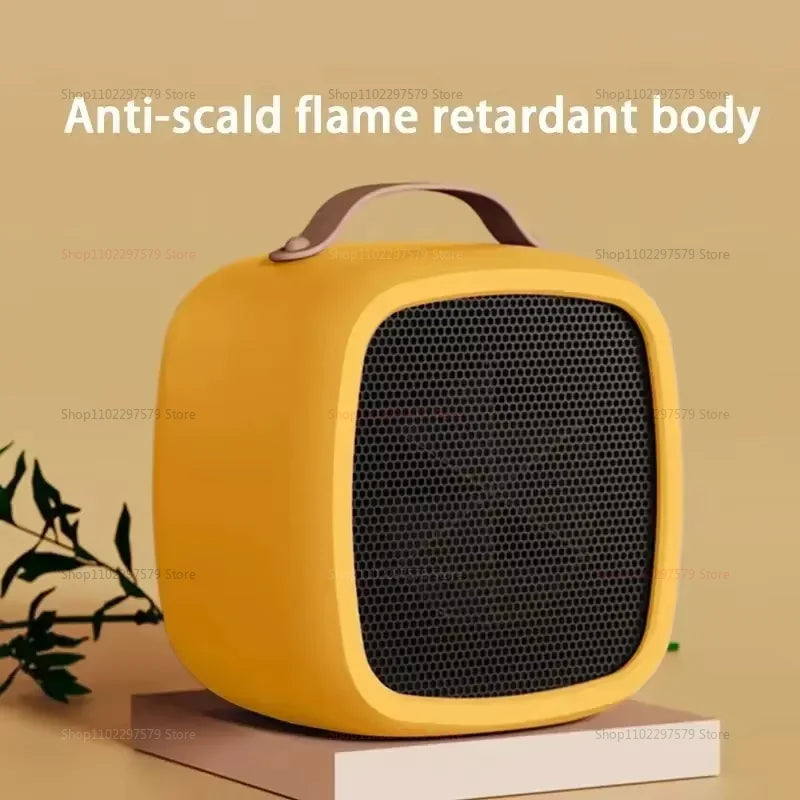 Portable Mini Heater for Indoor Office and Home Quiet Fast Heating Warmer Fan 500W PTC Ceramic Warm Air Heater for Winter