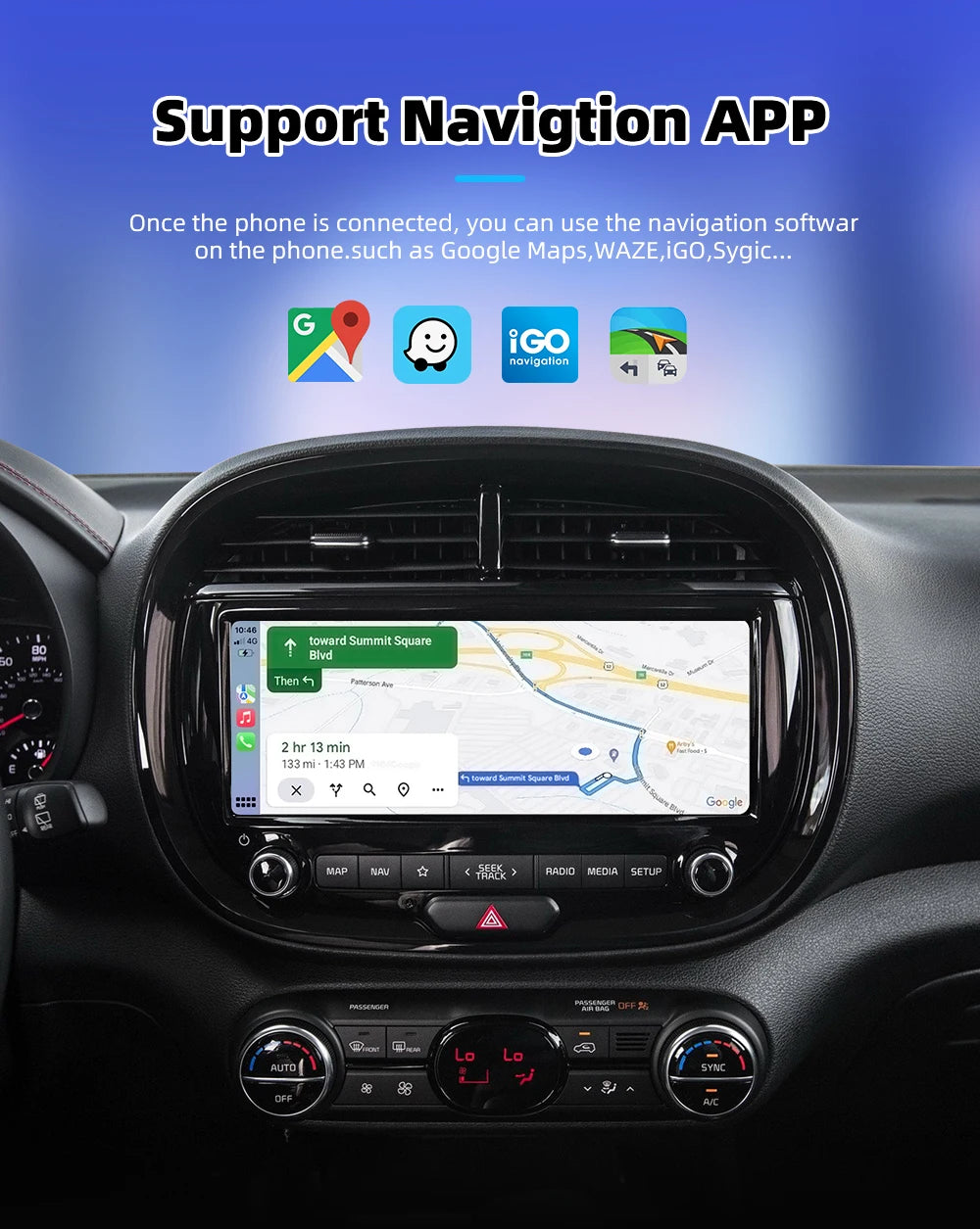 New Wired To Wireless Carplay Android 2 In 1 Automatic Adapter Car Gadget Smart Box Plug and Play 5Ghz Wifi Fast Connection