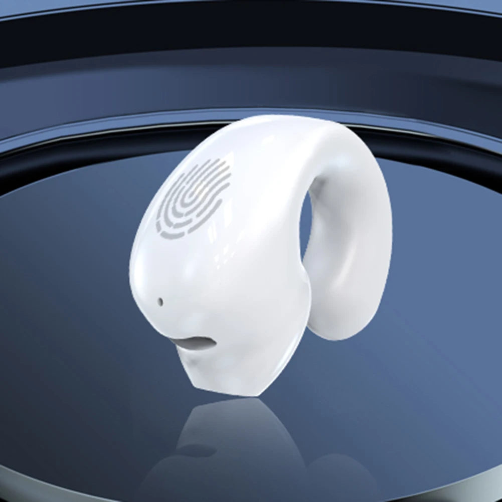 Wireless Clip On Headphones Bluetooth Headset High Definition Audio Quality Sports Earphones Noise Cancelling In-Ear Earphones