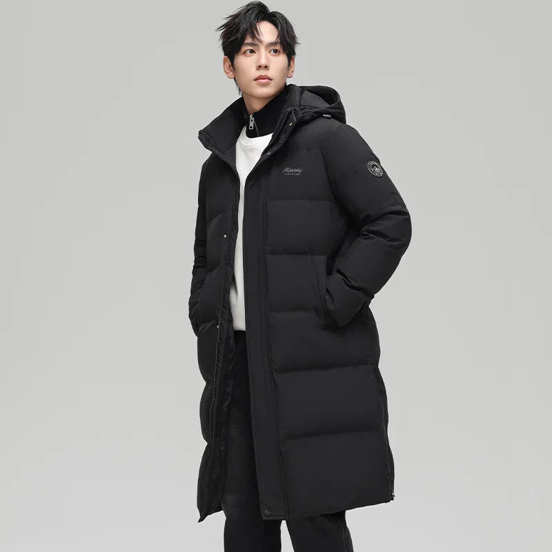 Canada Fashion Winter Jackets for Man Down Parka Coat Man White Goose Down Jacket Hooded Warm Thick Long Puffer Jacket HXY252