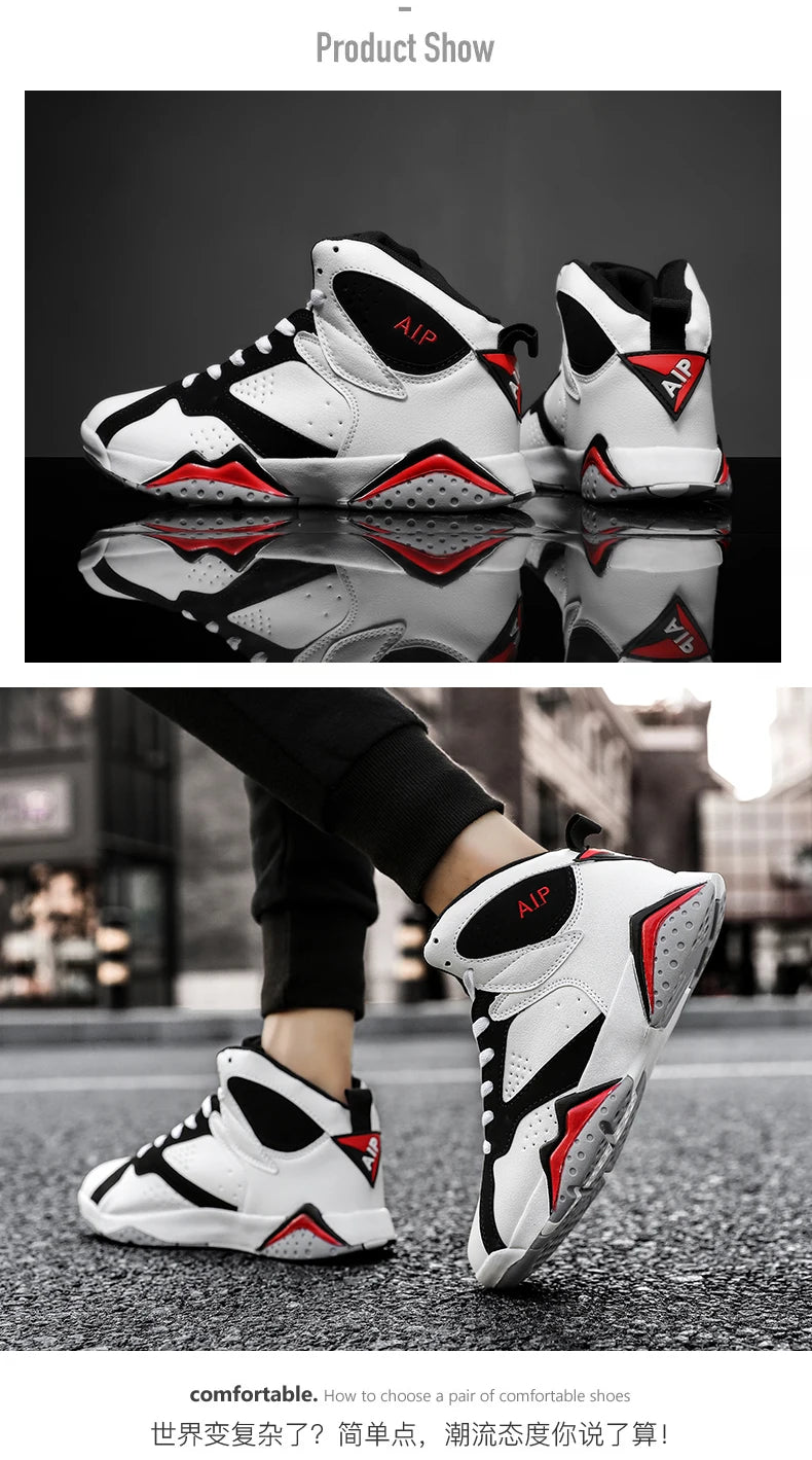 Men Basketball Shoes Fashion Non-slip Mens Casual Sneakers Man Sports High Quality Outdoor Jogging Shoes Boys Athletic Wear Traf
