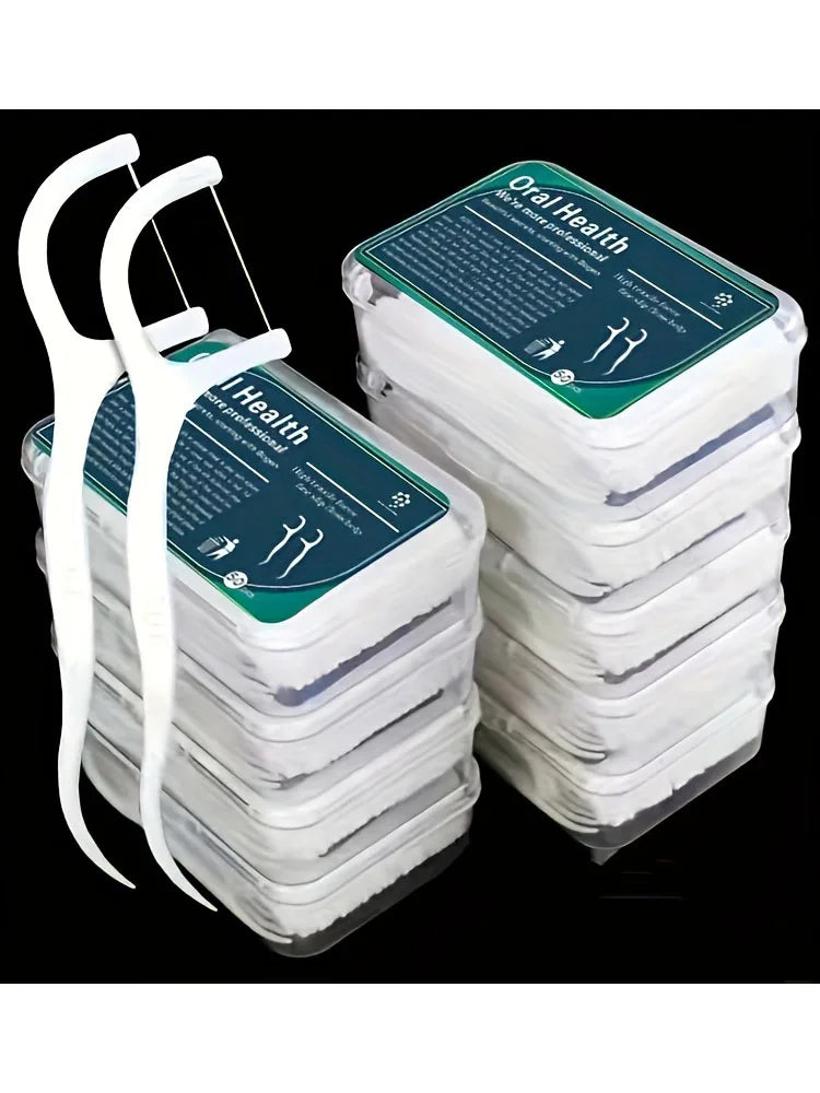 50pcs Dental Floss, Deep Cleaning Dental Floss For Proper Oral Care, Portable Disposable Dental Floss Picks For Travel Daily Lif