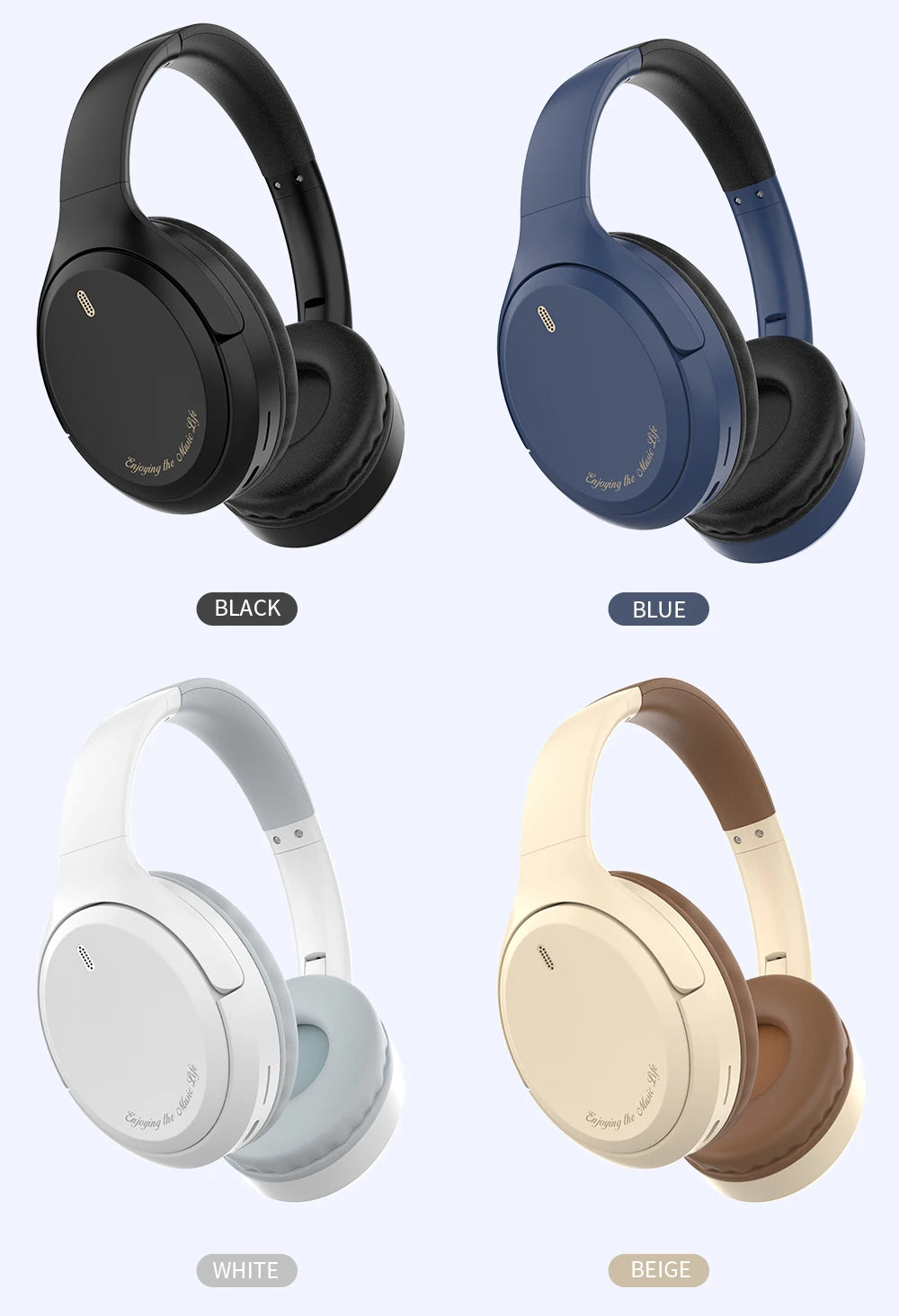 Headset Over-Ear Hood Wireless Bluetooth Earphones 5.3 Gaming Sports Earphone bluetooth Music Headphone High Fidelity Foldable