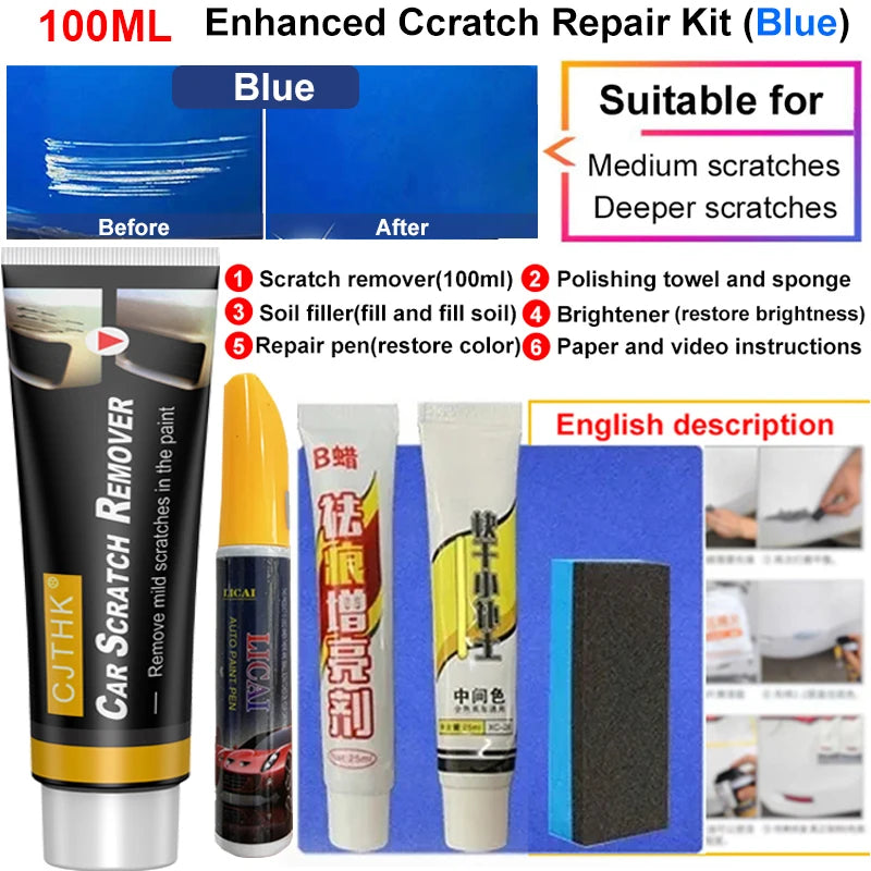 Car Scratch Remover Paint Care Tools Auto Swirl Remover Scratches Repair Polishing Auto Body Grinding Compound Anti Scratch Wax