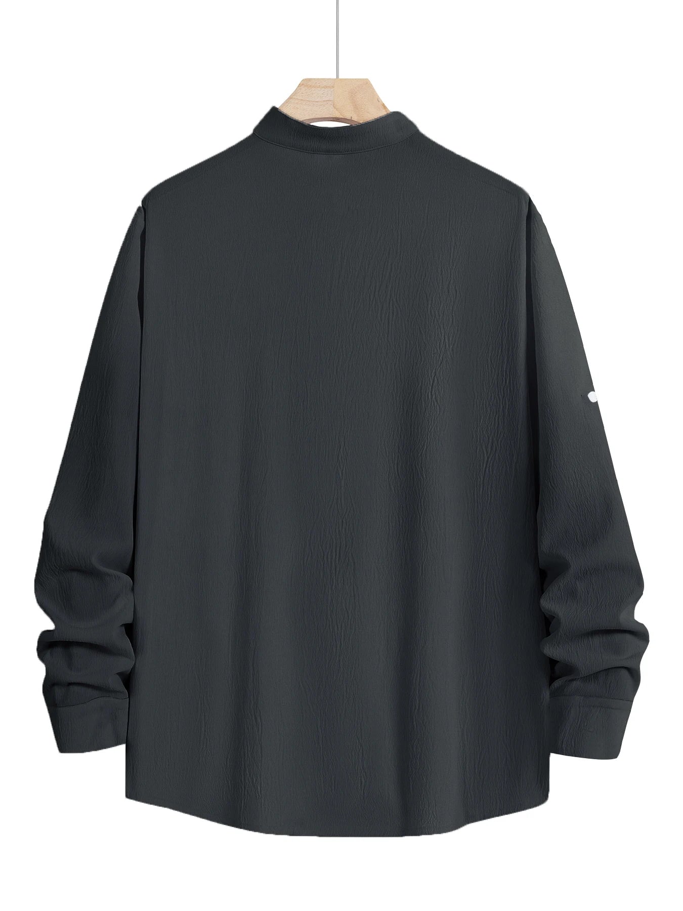 Men's Lightweight Shirts Long Sleeve Henley Collar Casual Shirts Men Beach Hawaiian Vacation Shirts Men Breathable Tshirts Tops