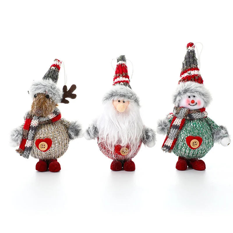 New Year 2022 Christmas Tree Decorations Cute Dolls Pendant Navidad 2021 Home Decor Christmas Tree Ornaments Xmas Gift