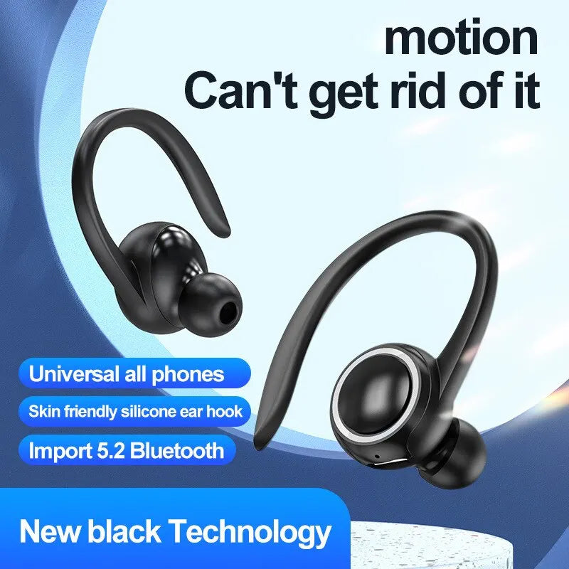 Wireless Bluetooth Earphones Sports Running Headset Wireless Single Ear Headphone TWS HiFi Stereo Noise Reduction Music Headset