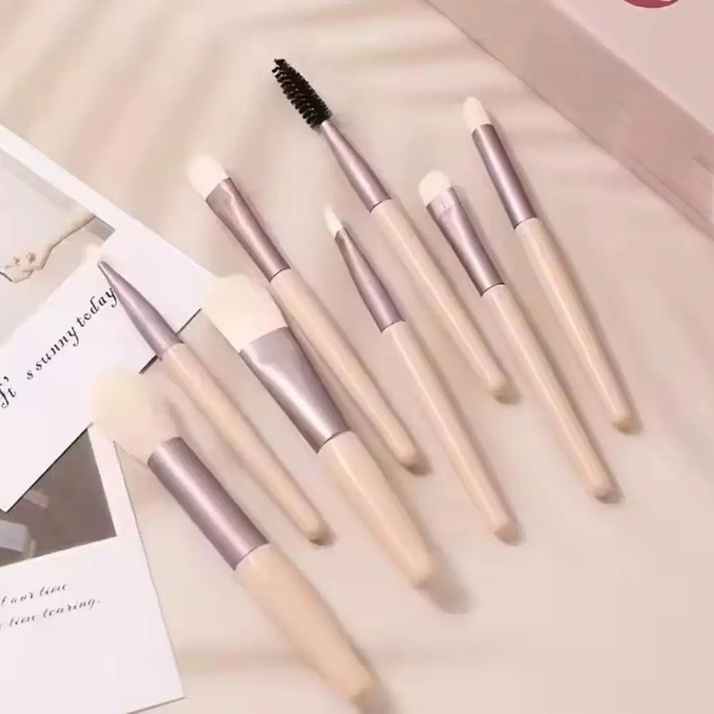 Makeup Brush 8pcs/Set Soft Makeup Concealer Brush Blush Loose Powder Brush Eye Shadow Foundation Brush Beauty Tools