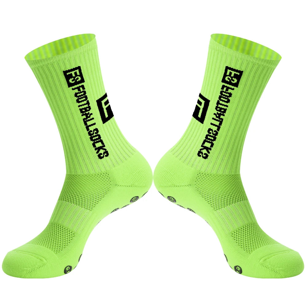 Men Women Sports FS Football Socks Silicone Non-Slip Grip Soccer Socks calcetas antideslizantes de futbol
