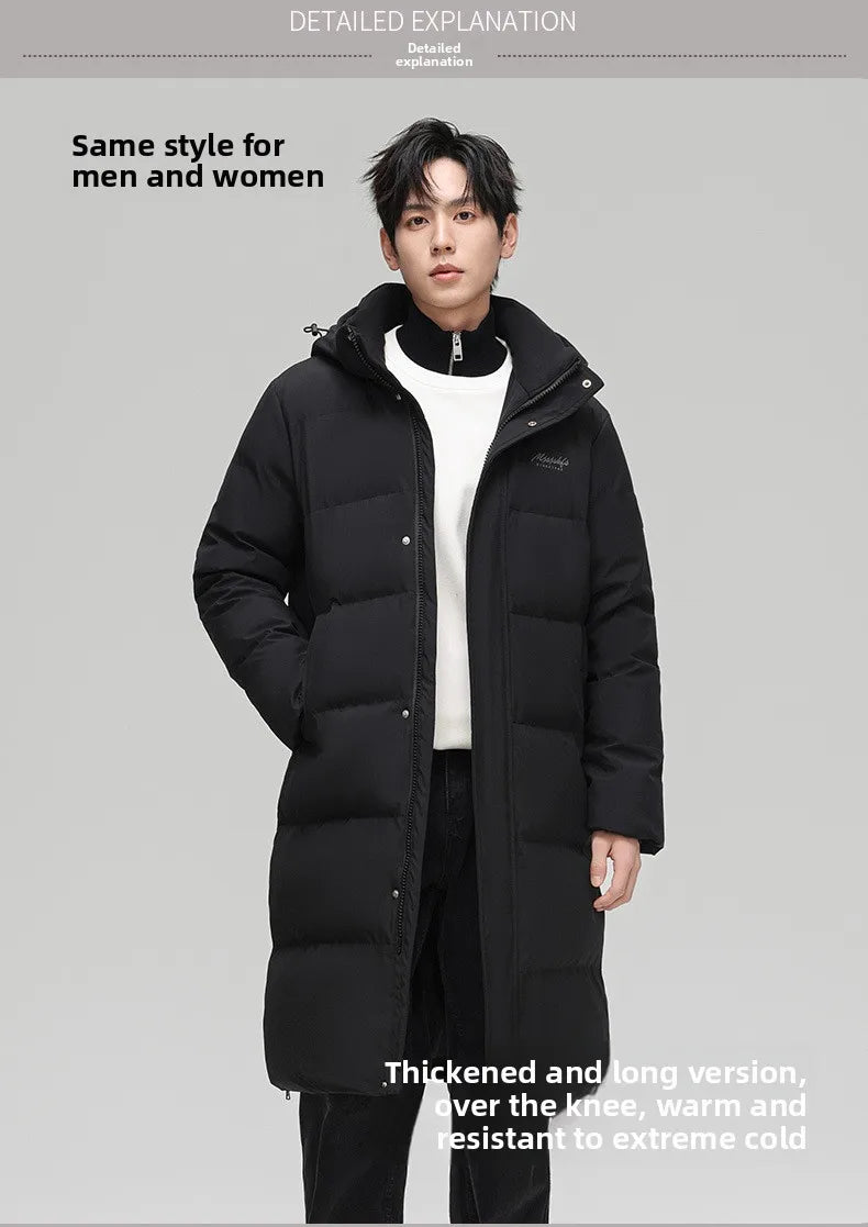 Canada Fashion Winter Jackets for Man Down Parka Coat Man White Goose Down Jacket Hooded Warm Thick Long Puffer Jacket HXY252