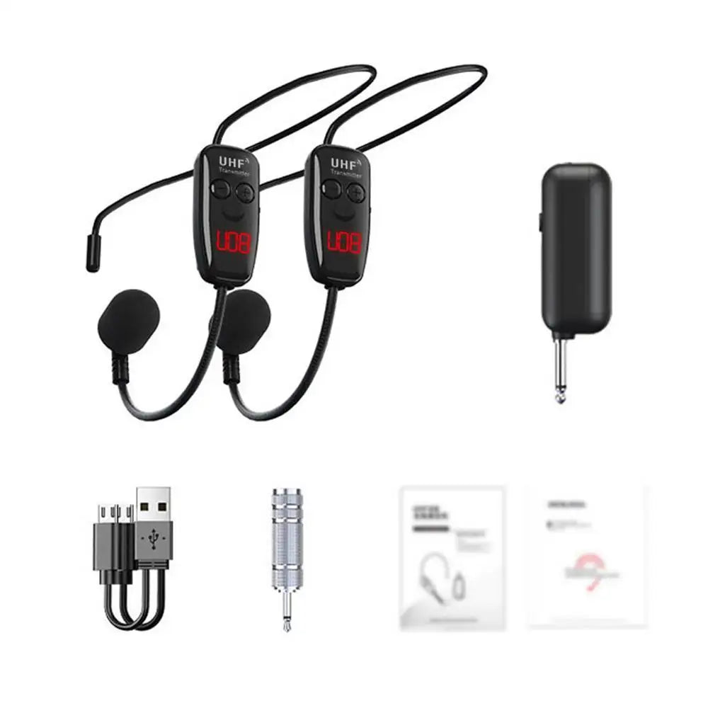 Head-wear UHF Wireless Microphone Headset Rechargeable Head-wear Wireless Microphone For Voice Amplifying In Conference Teaching
