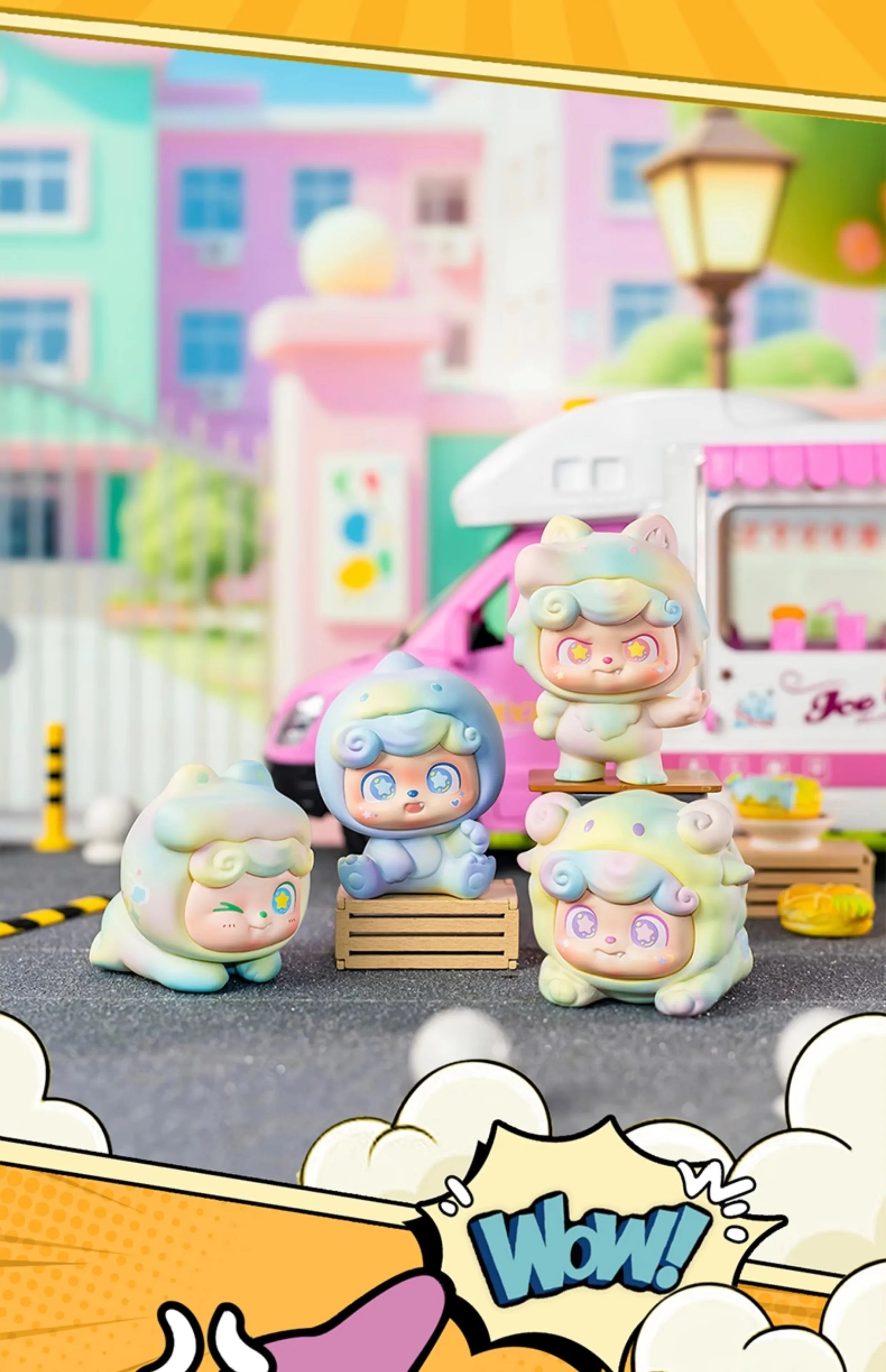 Jotoys Q Kid Super Q Team Mini Series Trendy Blind Box Toys Cute Gift Of Cute Hand-Made Ornaments Q.Kid Decorate