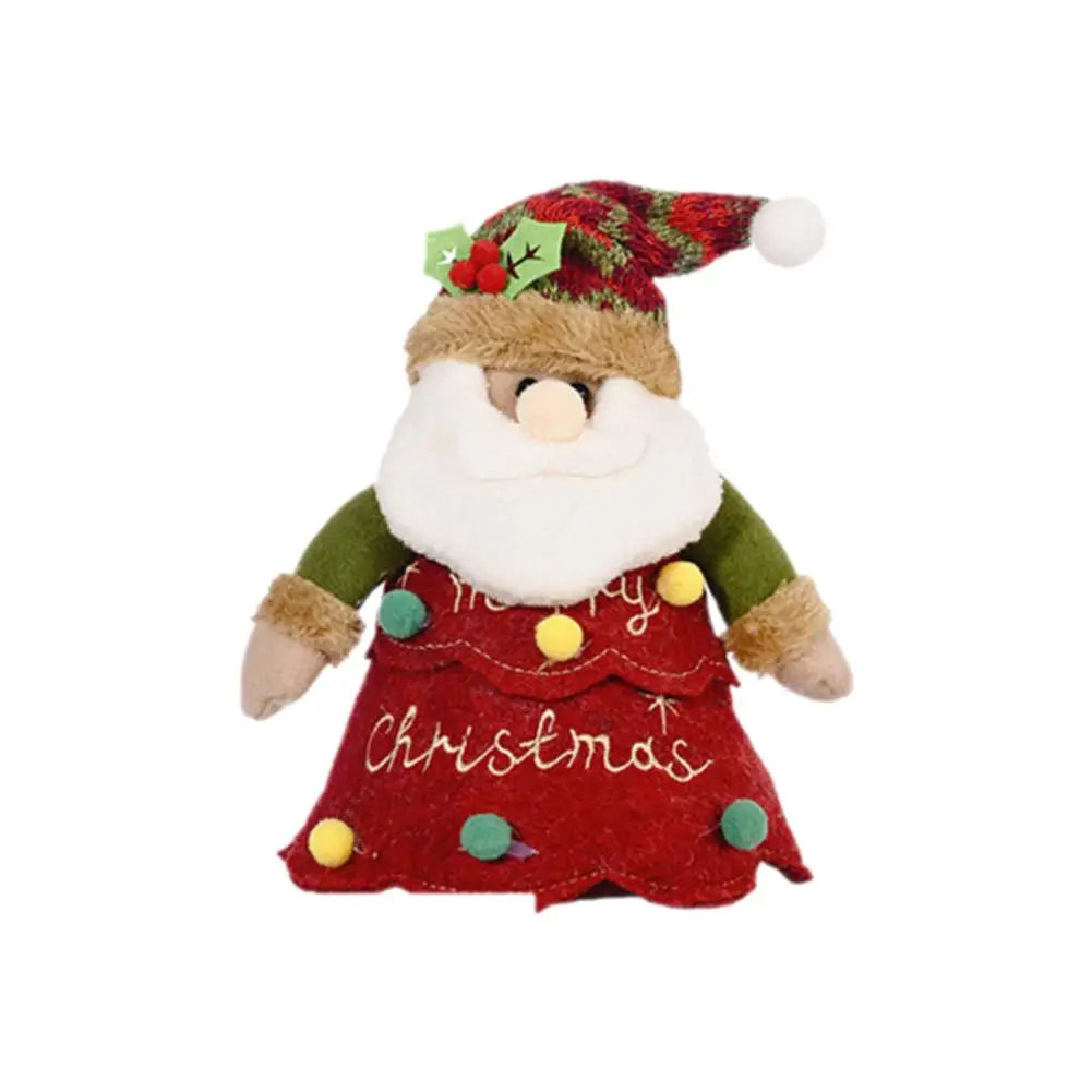 Christmas Xmas Plush Doll Tree Ornaments Kids Gift New Year Holiday Season Home Festive Decorations Practical Christmas Decor