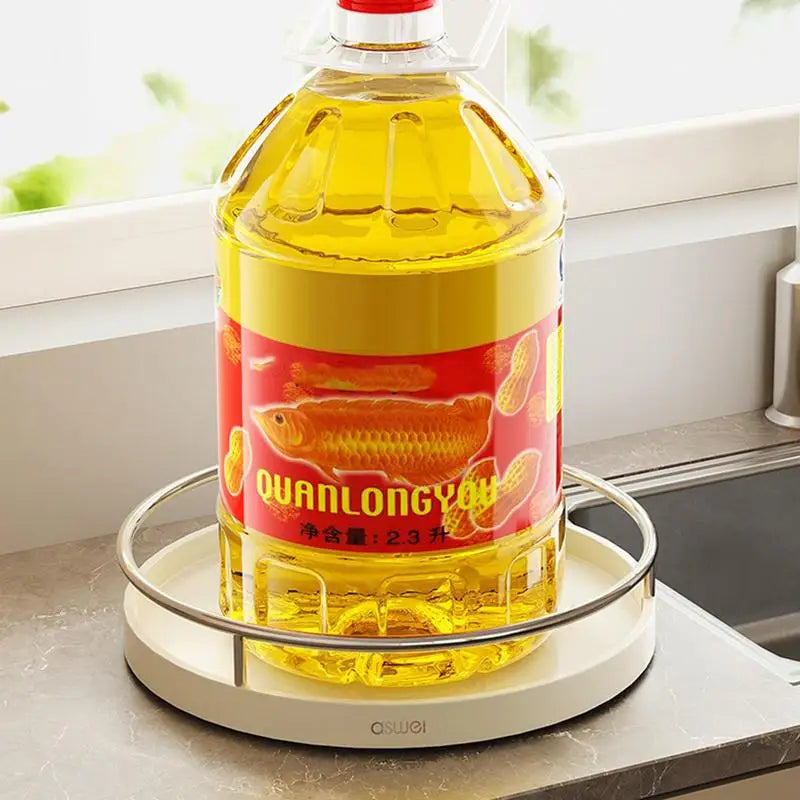 Kitchen Turntable Organizer Rotating Tray Organizer Kitchen Countertop Refrigerator Cupboard Kitchen Countertop Organizer