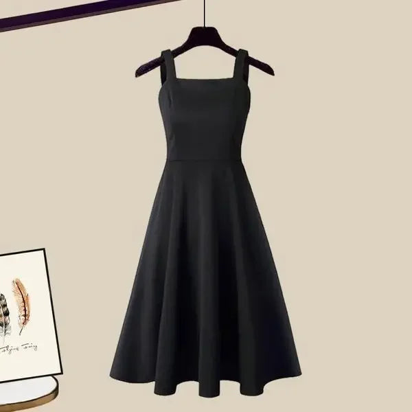 Autumn Winter Knitting Dresses Set Women High Street Slim Long Dress + Cardigan Female Outfits Elegant Sweater Two Piece Suit