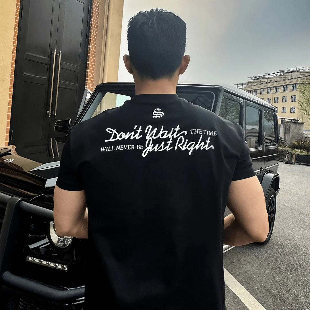 Men Tshirts Letter Printed for Men Work Out Muscle Shirt Slim Fit Casual Streewear Shirt