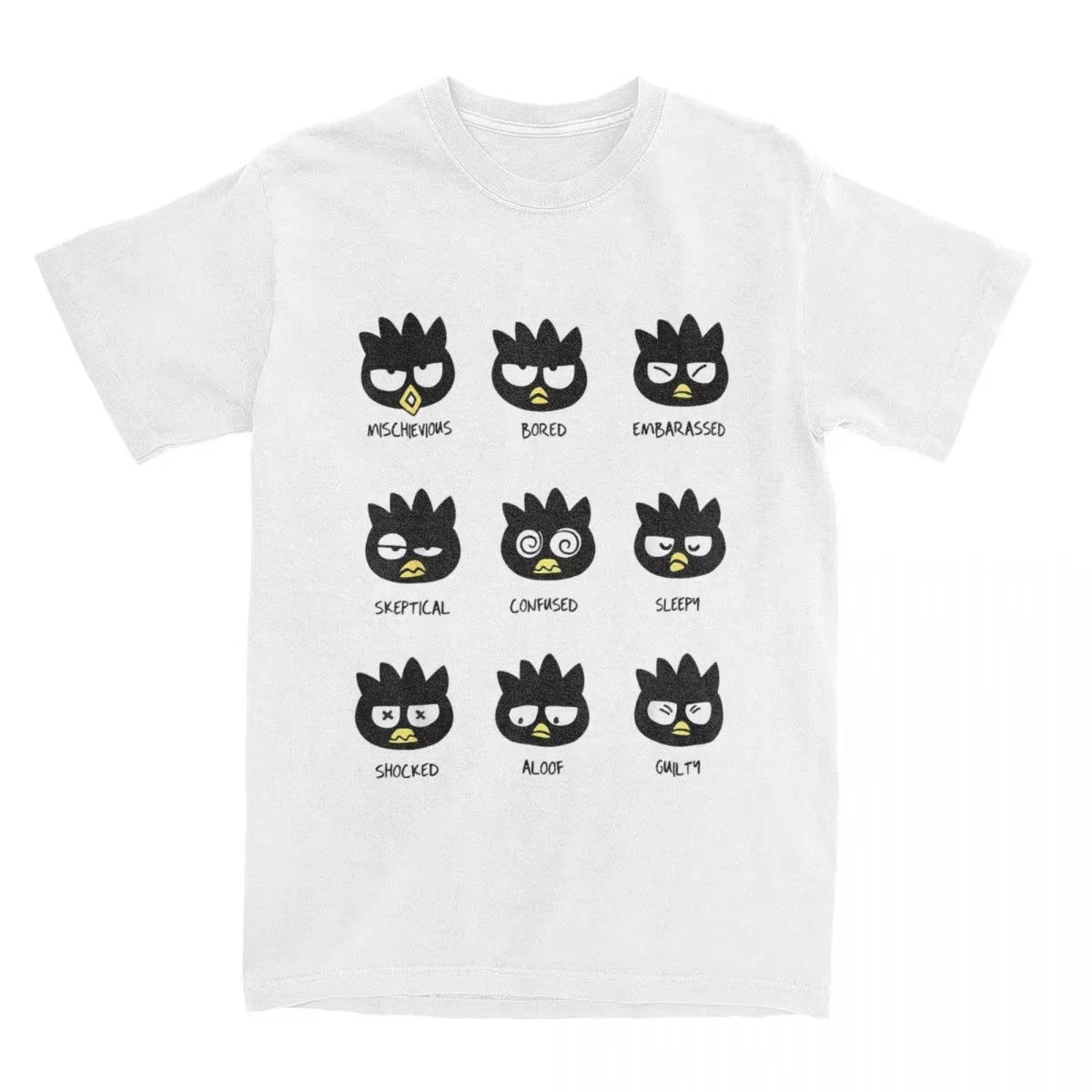 Men Women T-Shirt Badtz Maru Different Moods Humor Pure Cotton Tees Short Sleeve T Shirts O Neck Clothes Plus Size