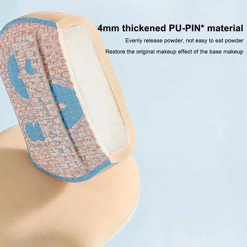 Makeup Ultra-Thin Brush Set Foundation Brush With Traceless Sponge Powder Soft Puff Angled Head Makeup Brush Beauty Tool